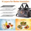 Lifewit Large Lunch Bag Insulated Lunch Box Soft Cooler Cooling Tote for Adult Men Women, Dark Blue 12-Can (9L)(Paisley)