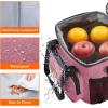 Lifewit Large Lunch Bag Insulated Lunch Box Soft Cooler Cooling Tote for Adult Men Women, Dark Blue 12-Can (9L)(Pink)