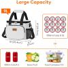 Lifewit Large Lunch Bag Insulated Lunch Box Soft Cooler Cooling Tote for Adult Men Women, Dark Blue 12-Can (9L)(Sliver Gray)