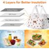 Lifewit Large Lunch Bag Insulated Lunch Box Soft Cooler Cooling Tote for Adult Men Women, Dark Blue 12-Can (9L)(Strawberry)
