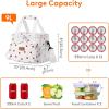 Lifewit Large Lunch Bag Insulated Lunch Box Soft Cooler Cooling Tote for Adult Men Women, Dark Blue 12-Can (9L)(Strawberry)