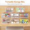 Lifewit Plastic Pencil Box with Snap-tight Lid, Large Capacity Hard Pencil Case, Craft organizer for Art Supply,Office, 4 Pack(2)
