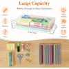 Lifewit Plastic Pencil Box with Snap-tight Lid, Large Capacity Hard Pencil Case, Craft organizer for Art Supply,Office, 4 Pack(2)