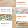 Lifewit Plastic Pencil Box with Snap-tight Lid, Large Capacity Hard Pencil Case, Craft organizer for Art Supply,Office, 4 Pack(6)