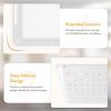 Lifewit Plastic Storage Basket, 7 Pack Stackable Storage Bins for Organizing, Multi Size Open Containers for Shelving, Pantry, Office and Cabinet, 5 Large and 2 Small Size, Black(White)