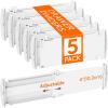 Lifewit 5″ Tall 5 Pack Deep Drawer Dividers, 30 –47cm/11.5-18.5″ Expandable Drawer Divider for Clothes, White Dresser Drawer Storage Organizers, Clothing Drawers Separators for Dresser Kitchen Bedroom(5)