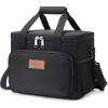 Lifewit Large Lunch Bag Insulated Lunch Box Soft Cooler Cooling Tote for Adult Men Women, Dark Blue 12-Can (9L)(Black)