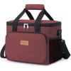 Lifewit Large Lunch Bag Insulated Lunch Box Soft Cooler Cooling Tote for Adult Men Women, Dark Blue 12-Can (9L)(Burgundy)
