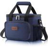 Lifewit Large Lunch Bag Insulated Lunch Box Soft Cooler Cooling Tote for Adult Men Women, Dark Blue 12-Can (9L)(Dark Blue)