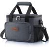 Lifewit Large Lunch Bag Insulated Lunch Box Soft Cooler Cooling Tote for Adult Men Women, Dark Blue 12-Can (9L)(Dark Gray)