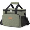 Lifewit Large Lunch Bag Insulated Lunch Box Soft Cooler Cooling Tote for Adult Men Women, Dark Blue 12-Can (9L)(Dark Green)