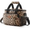Lifewit Large Lunch Bag Insulated Lunch Box Soft Cooler Cooling Tote for Adult Men Women, Dark Blue 12-Can (9L)(Leopard)