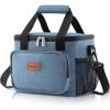 Lifewit Large Lunch Bag Insulated Lunch Box Soft Cooler Cooling Tote for Adult Men Women, Dark Blue 12-Can (9L)(Light Blue)
