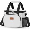 Lifewit Large Lunch Bag Insulated Lunch Box Soft Cooler Cooling Tote for Adult Men Women, Dark Blue 12-Can (9L)(Sliver Gray)