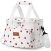 Lifewit Large Lunch Bag Insulated Lunch Box Soft Cooler Cooling Tote for Adult Men Women, Dark Blue 12-Can (9L)(Strawberry)