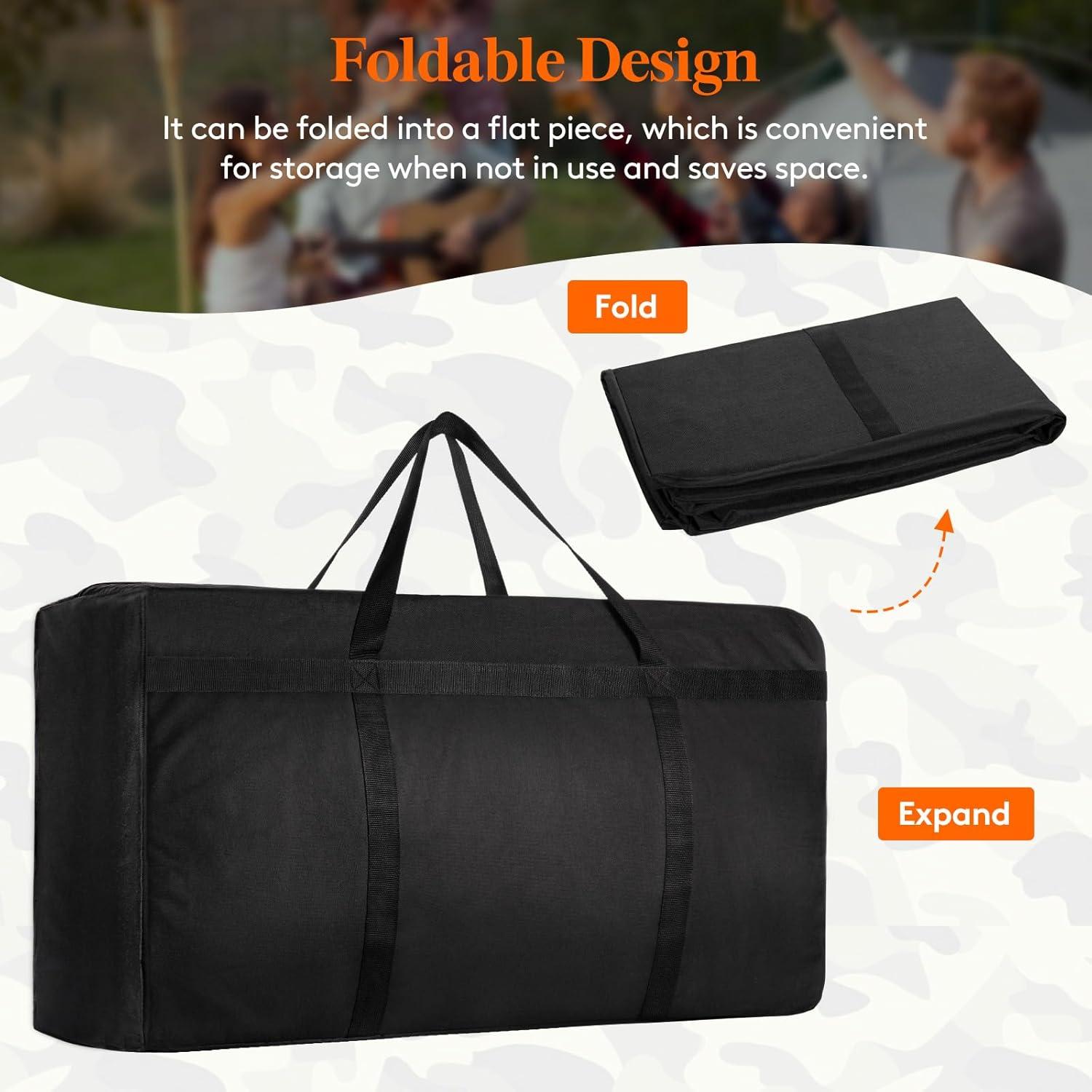 image:imageLifewit 120L Extra Large Storage Duffle Bag for Traveling Foldable Moving Bags with Zippers and Handles Heavy Duty Storage Bags Big Totes for Travel Camping Storage Bins with Lids for Luggage1