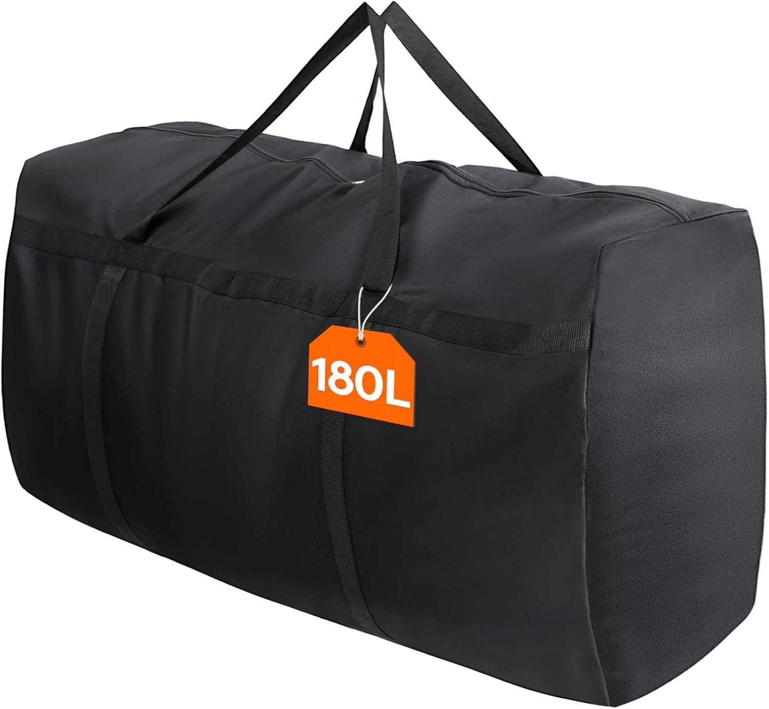 image:imageLifewit 120L Extra Large Storage Duffle Bag for Traveling Foldable Moving Bags with Zippers and Handles Heavy Duty Storage Bags Big Totes for Travel Camping Storage Bins with Lids for Luggage1
