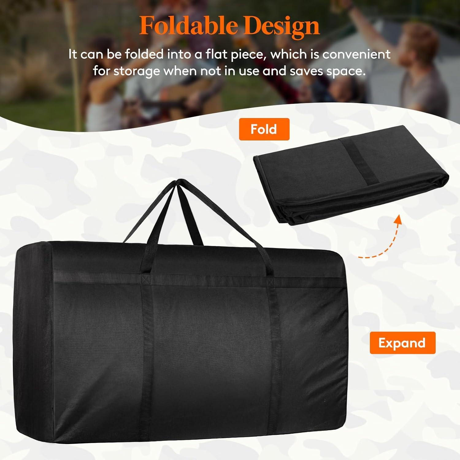 image:imageLifewit 120L Extra Large Storage Duffle Bag for Traveling Foldable Moving Bags with Zippers and Handles Heavy Duty Storage Bags Big Totes for Travel Camping Storage Bins with Lids for Luggage2