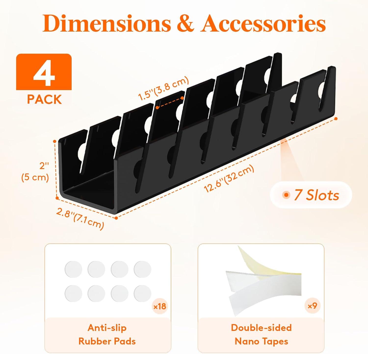 image:imageLifewit 3 Pack Hat Organizer for Baseball Caps Hat Storage Rack for 21 Ball Caps Hat Stand Shelf for Trucker Hat and Golf Cap in Closet Bedroom Dresser ClearBlack