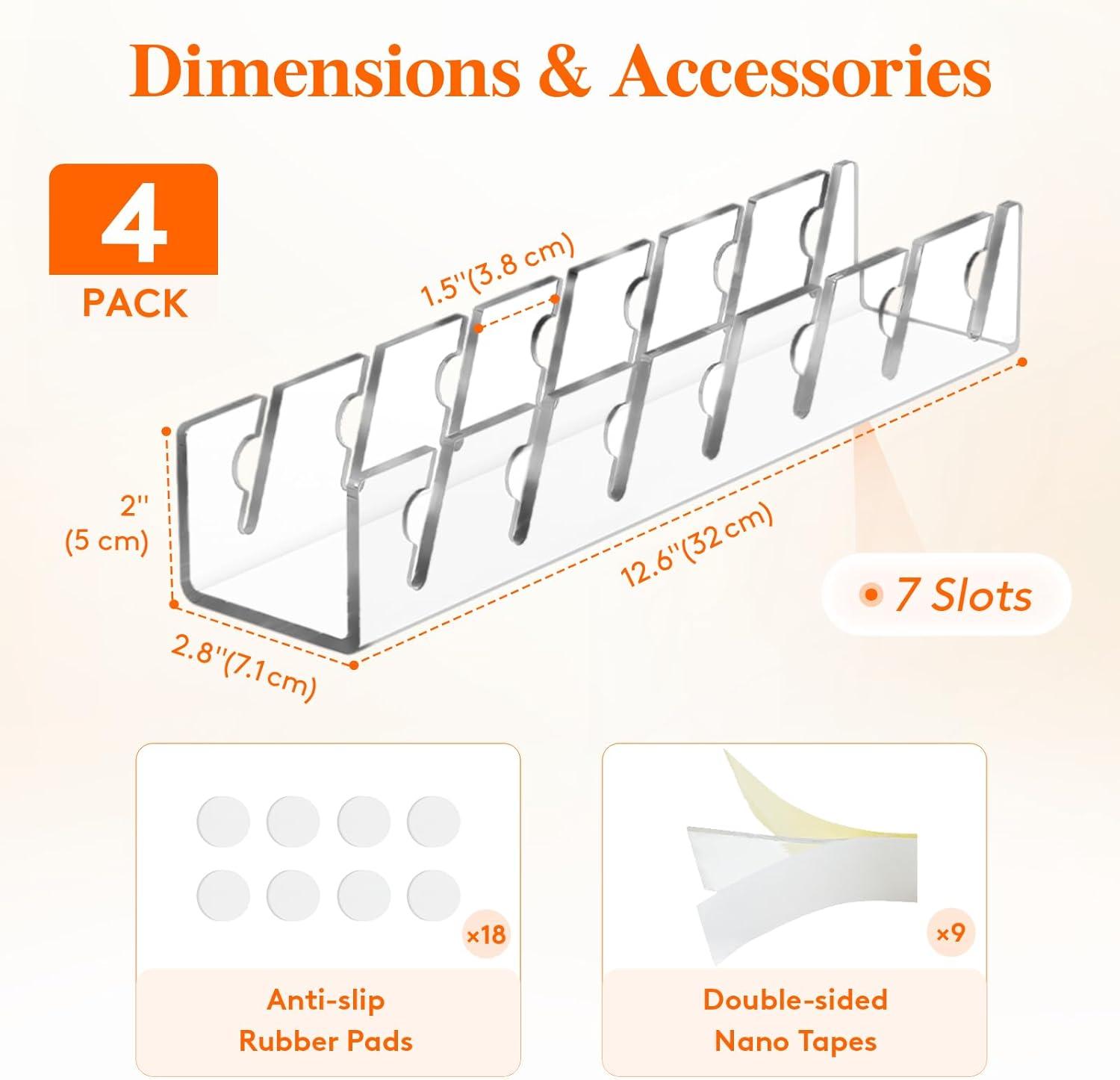 image:imageLifewit 3 Pack Hat Organizer for Baseball Caps Hat Storage Rack for 21 Ball Caps Hat Stand Shelf for Trucker Hat and Golf Cap in Closet Bedroom Dresser ClearClear