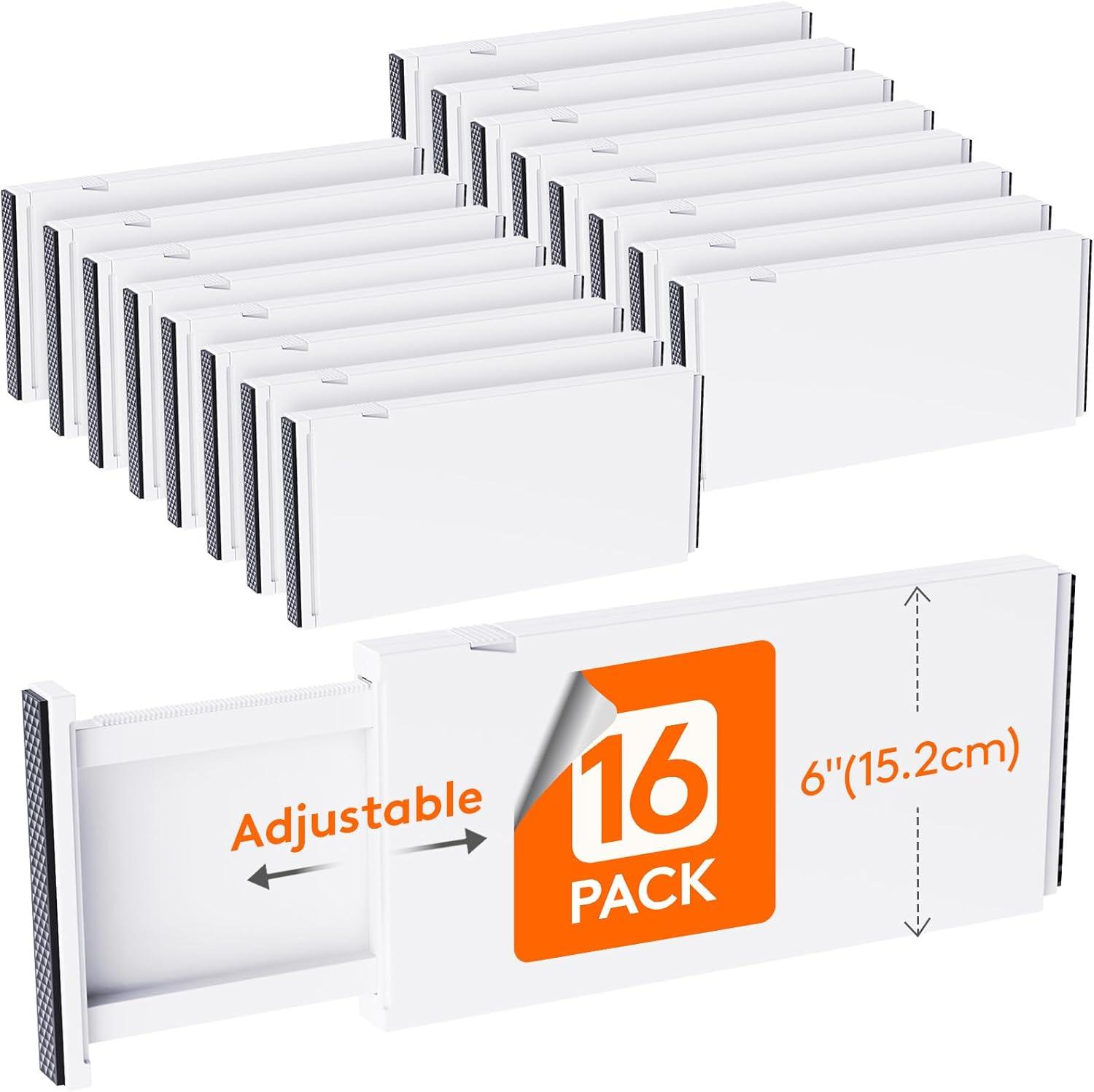 image:imageLifewit 5 Pack Clothes Drawer Dividers 236 High 1117 Adjustable Drawer Organizer for ClothingMakeup Plastic Expandable Separators in KitchenDresserBathroomOffice Organization amp Storage16