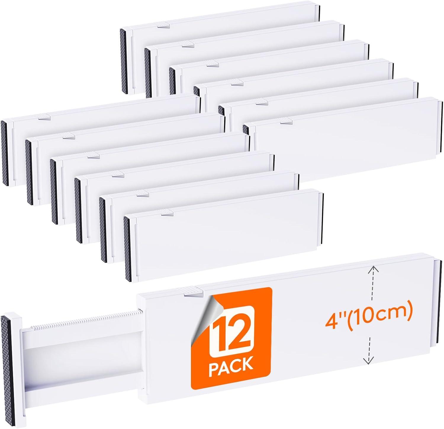image:imageLifewit 5 Pack Clothes Drawer Dividers 236 High 1117 Adjustable Drawer Organizer for ClothingMakeup Plastic Expandable Separators in KitchenDresserBathroomOffice Organization amp Storage12
