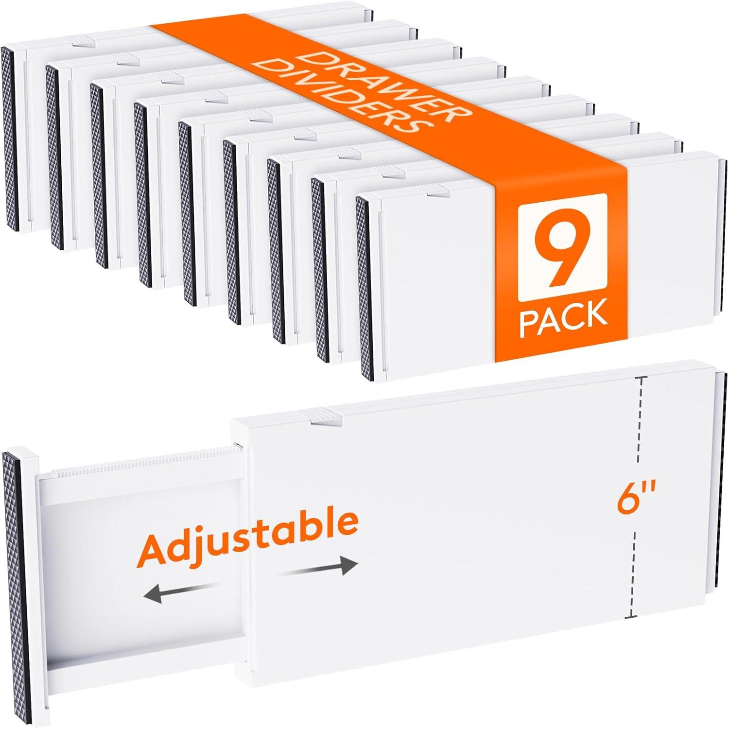 image:imageLifewit 5 Pack Clothes Drawer Dividers 236 High 1117 Adjustable Drawer Organizer for ClothingMakeup Plastic Expandable Separators in KitchenDresserBathroomOffice Organization amp Storage9