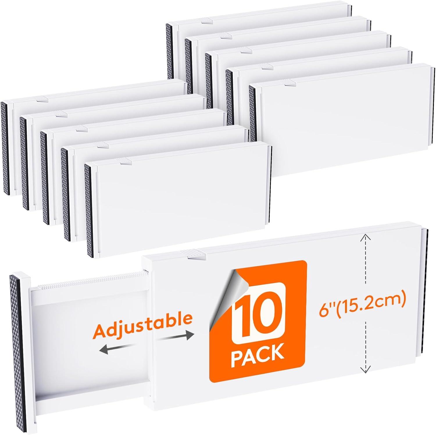 image:imageLifewit 5 Pack Clothes Drawer Dividers 236 High 1117 Adjustable Drawer Organizer for ClothingMakeup Plastic Expandable Separators in KitchenDresserBathroomOffice Organization amp Storage10