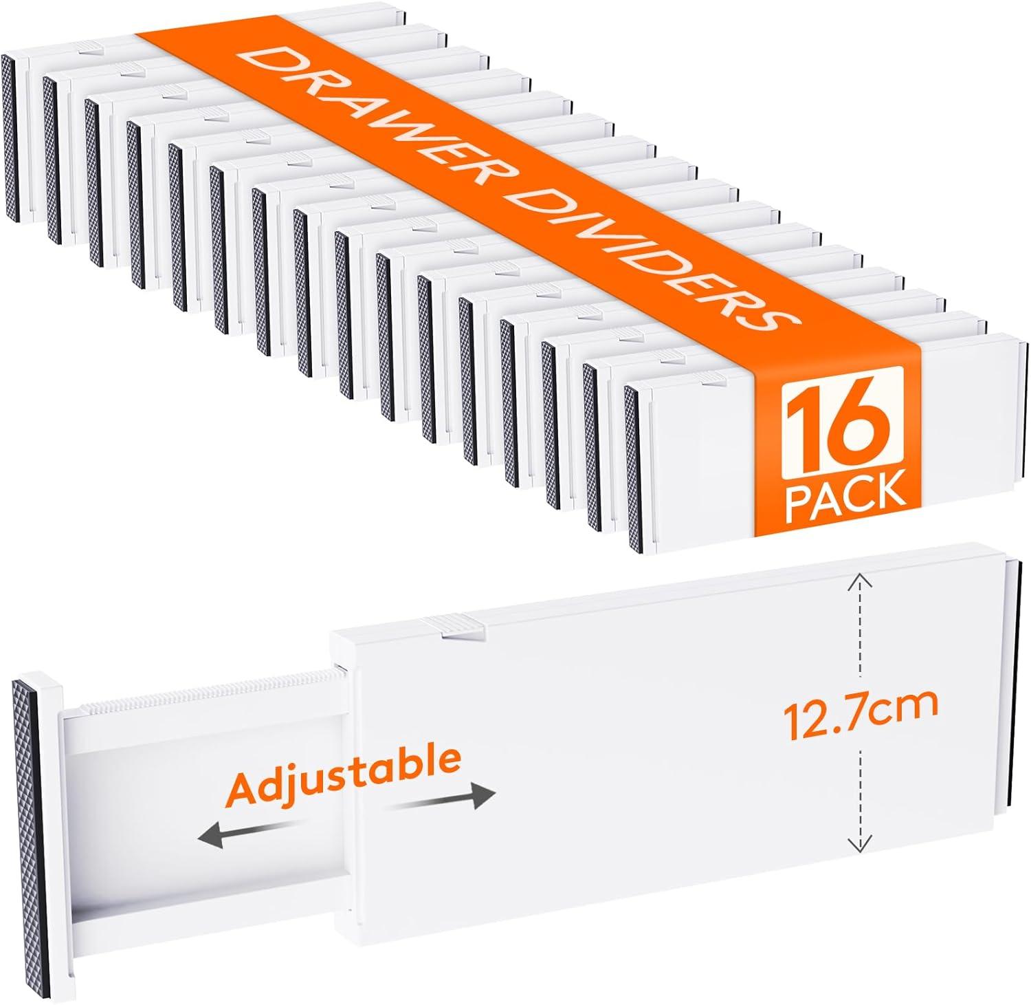 image:imageLifewit 5 Pack Clothes Drawer Dividers 236 High 1117 Adjustable Drawer Organizer for ClothingMakeup Plastic Expandable Separators in KitchenDresserBathroomOffice Organization amp Storage16