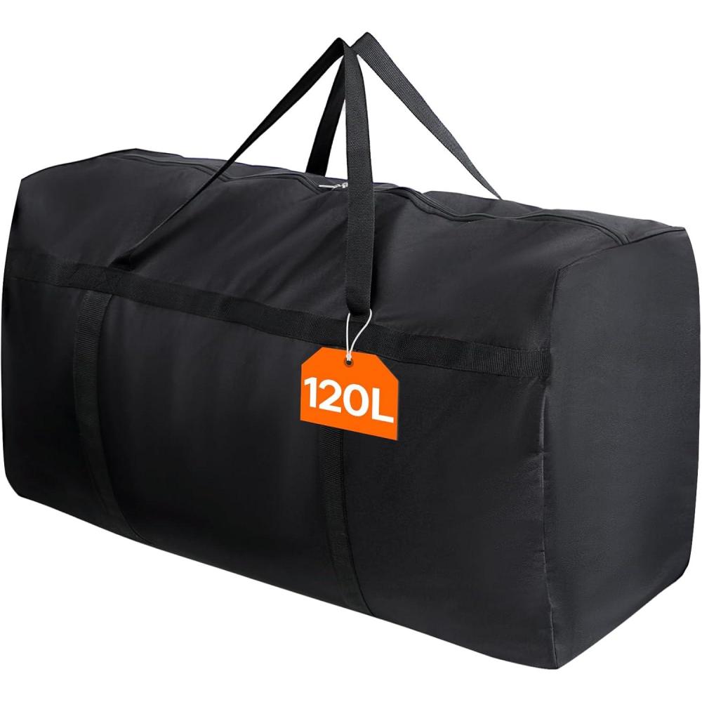 image:imageLifewit 120L Extra Large Storage Duffle Bag for Traveling Foldable Moving Bags with Zippers and Handles Heavy Duty Storage Bags Big Totes for Travel Camping Storage Bins with Lids for Luggage1