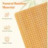 Lifewit 11.8″ Crochet Blocking Board with 20 Pegs, Bamboo Granny Square Blocking Board for Crochet Projects, Blocking Mats for Knitting, Crocheting Accessories Gifts for Crocheters(11.8″)
