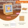 Lifewit 11.8″ Crochet Blocking Board with 20 Pegs, Bamboo Granny Square Blocking Board for Crochet Projects, Blocking Mats for Knitting, Crocheting Accessories Gifts for Crocheters(5.9″)