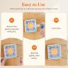 Lifewit 11.8″ Crochet Blocking Board with 20 Pegs, Bamboo Granny Square Blocking Board for Crochet Projects, Blocking Mats for Knitting, Crocheting Accessories Gifts for Crocheters(11.8″)
