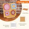 Lifewit 11.8″ Crochet Blocking Board with 20 Pegs, Bamboo Granny Square Blocking Board for Crochet Projects, Blocking Mats for Knitting, Crocheting Accessories Gifts for Crocheters(11.8″)