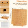 Lifewit 11.8″ Crochet Blocking Board with 20 Pegs, Bamboo Granny Square Blocking Board for Crochet Projects, Blocking Mats for Knitting, Crocheting Accessories Gifts for Crocheters(11.8″)