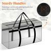 Lifewit 120L Extra Large Storage Duffle Bag for Traveling, Foldable Moving Bags with Zippers and Handles, Heavy Duty Storage Bags Big Totes for Travel, Camping, Storage Bins with Lids for Luggage(1)