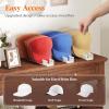 Lifewit 3 Pack Hat Organizer for Baseball Caps, Hat Storage Rack for 21 Ball Caps, Hat Stand Shelf for Trucker Hat and Golf Cap in Closet, Bedroom, Dresser, Clear(White)