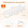 Lifewit 3 Pack Hat Organizer for Baseball Caps, Hat Storage Rack for 21 Ball Caps, Hat Stand Shelf for Trucker Hat and Golf Cap in Closet, Bedroom, Dresser, Clear(White)