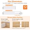 Lifewit 5 Pack Clothes Drawer Dividers 2.36″ High, 11″-17″ Adjustable Drawer Organizer for Clothing/Makeup, Plastic Expandable Separators in Kitchen/Dresser/Bathroom/Office Organization & Storage(12)