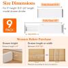 Lifewit 5 Pack Clothes Drawer Dividers 2.36″ High, 11″-17″ Adjustable Drawer Organizer for Clothing/Makeup, Plastic Expandable Separators in Kitchen/Dresser/Bathroom/Office Organization & Storage(9)