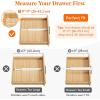 Lifewit 5 Pack Clothes Drawer Dividers 2.36″ High, 11″-17″ Adjustable Drawer Organizer for Clothing/Makeup, Plastic Expandable Separators in Kitchen/Dresser/Bathroom/Office Organization & Storage(4)