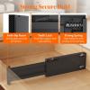 Lifewit 9 Pack Drawer Dividers 4″ High, 11-17″ Adjustable Drawer Organizers for Clothes, Expandable Dresser Separators in Bedroom/Bathroom/Kitchen/Fridge/Office Organization and Storage, Black(Black)