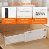 Lifewit 9 Pack Drawer Dividers 4″ High, 11-17″ Adjustable Drawer Organizers for Clothes, Expandable Dresser Separators in Bedroom/Bathroom/Kitchen/Fridge/Office Organization and Storage, Black(Beige)