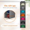 Lifewit Hat Organizer for Baseball Caps, Hat Rack Hanging Storage, Non-Woven Fabric Display Shelf Holds Up to 40 Hats, Cap Holder Hanger for Closet, Bedroom, 10 Compartments, Gray, 1 Pack(Gray)