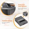 Lifewit Hat Organizer for Baseball Caps, Hat Rack Hanging Storage, Non-Woven Fabric Display Shelf Holds Up to 40 Hats, Cap Holder Hanger for Closet, Bedroom, 10 Compartments, Gray, 1 Pack(Gray)