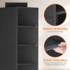 Lifewit Hat Organizer for Baseball Caps, Hat Rack Hanging Storage, Non-Woven Fabric Display Shelf Holds Up to 40 Hats, Cap Holder Hanger for Closet, Bedroom, 10 Compartments, Gray, 1 Pack(Black)