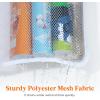 Lifewit Mesh Shower Caddy, 7 Pockets Hanging Shower Organizer with Quick Drying Mesh, Portable Space Saving Bathroom Organizer to Hold Soap, Shampoo and Cruise Ship Essentials, White, 2 Pack(3)