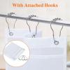 Lifewit Mesh Shower Caddy, 7 Pockets Hanging Shower Organizer with Quick Drying Mesh, Portable Space Saving Bathroom Organizer to Hold Soap, Shampoo and Cruise Ship Essentials, White, 2 Pack(3)
