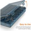 Lifewit Monthly Pill Organizer, 28 Day Pill Box, 4 Weeks One Month Vitamin Cases, Large Compartments Medicine Organizer for Fish Oils, Supplements, 28 Grids, Black(Blue)