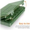 Lifewit Monthly Pill Organizer, 28 Day Pill Box, 4 Weeks One Month Vitamin Cases, Large Compartments Medicine Organizer for Fish Oils, Supplements, 28 Grids, Black(Green)
